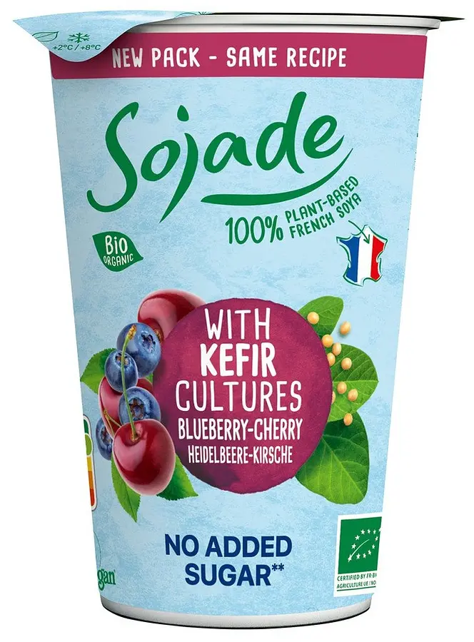 Kefir Heidelbeer-Kirsch Sojade Bio