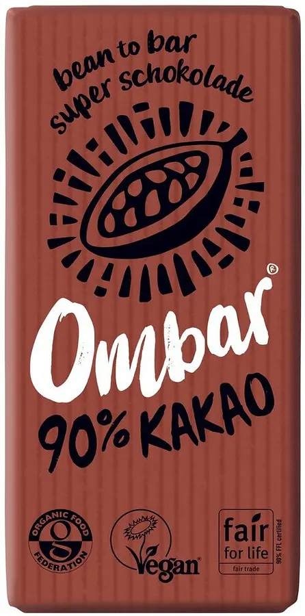 Mini Tablette Ombar Chocolat Cru Noir 90% Bio