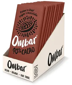 Mini Tablette Ombar Chocolat Cru Noir 90% Bio, 35 g