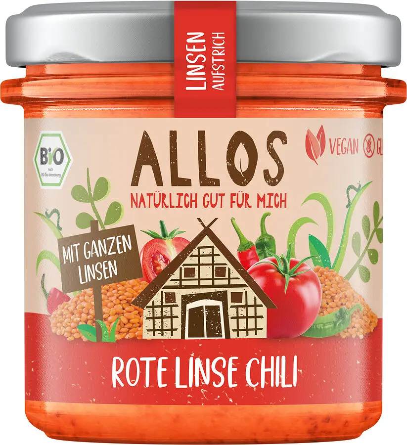 Linsen-Aufstrich Rote Linse Chili Bio