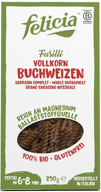 Pasta Buchweizen Fusilli Bio