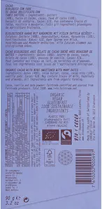 Dattelschokolade Double Dates Nibs Tafel 51% Bio, 90 g