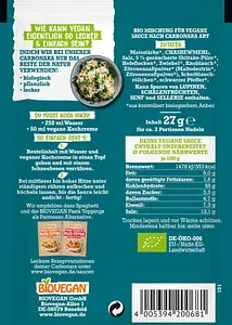 Meine vegane Sauce Carbonara Bio, 27 g