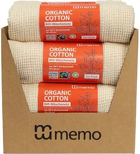 Filets de lavage en coton bio, 2 pièces, 2 pièce