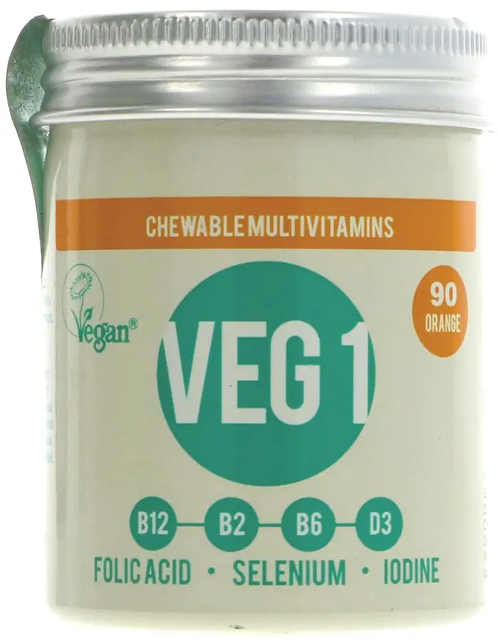 Veg 1 Multivitamin Orange 90 Chewable Tablets