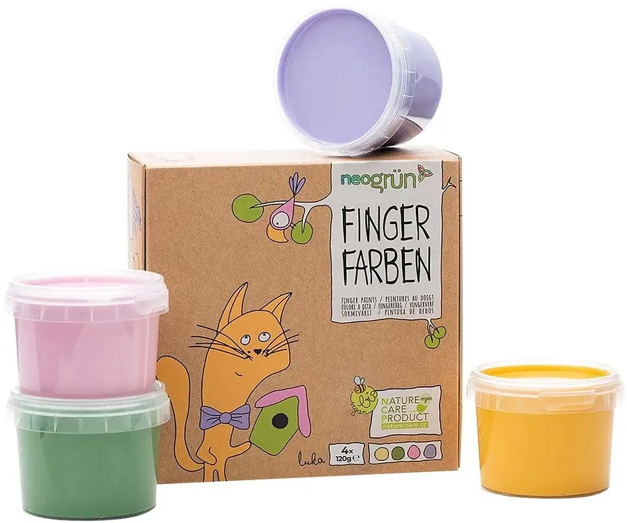 Finger Paints “Luka” purple, pink, yellow and green