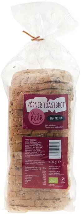 Seeded High-Protein Toast Bread Organic