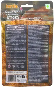 Benevo Bâtonnets à mâcher Cacahuète, Pomme & Cannelle Pawtato Sticks, 120 g