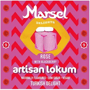 Lokum artisanal Rose avec Mûre, 99 g, 99 g