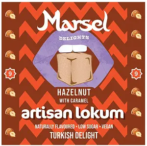 Artisan Lokum Haselnuss mit Karamell, 99 g