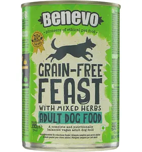 Benevo Feast sans céréales pour chiens, 395 g
