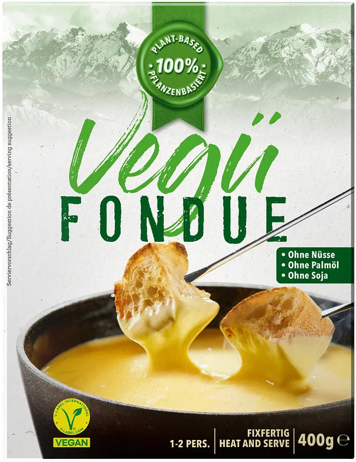 Vegane Alternative zu Fondue auf Blumenkohlbasis