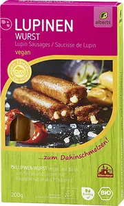 Lupinen Wurst zum Dahinschmelzen Bio, 200 g