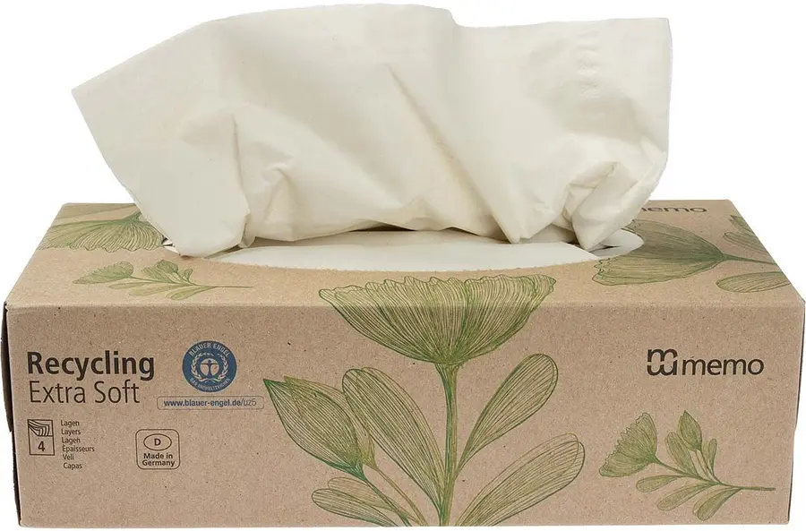 Tissues Recycling Extra Soft, 100 Sheets