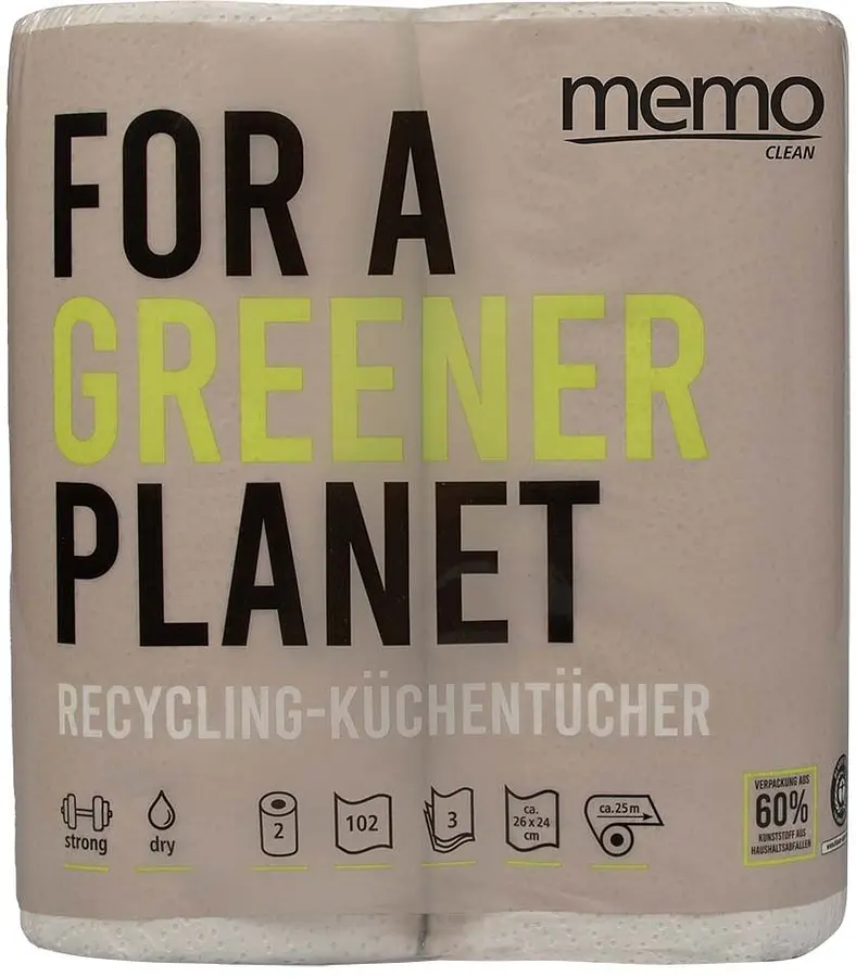 Recycled Kitchen Rolls, 2 rolls