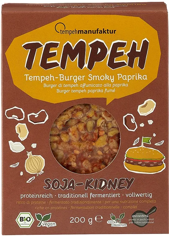 Tempeh Burger Smoky Paprika Organic