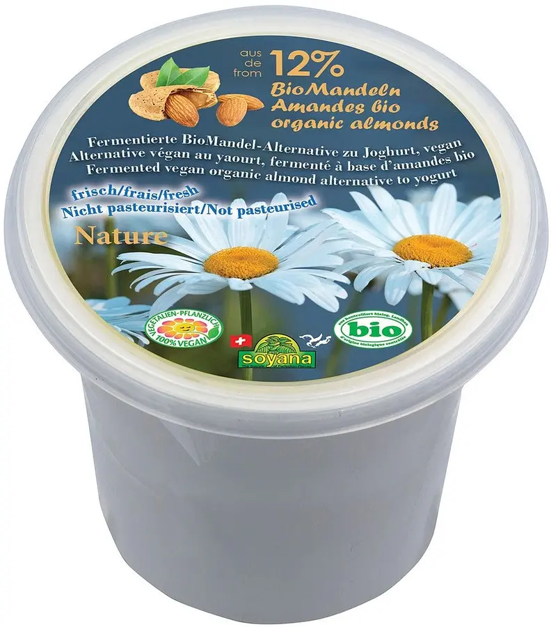 Alternative végane fermentée à base d’amandes au yaourt Bio