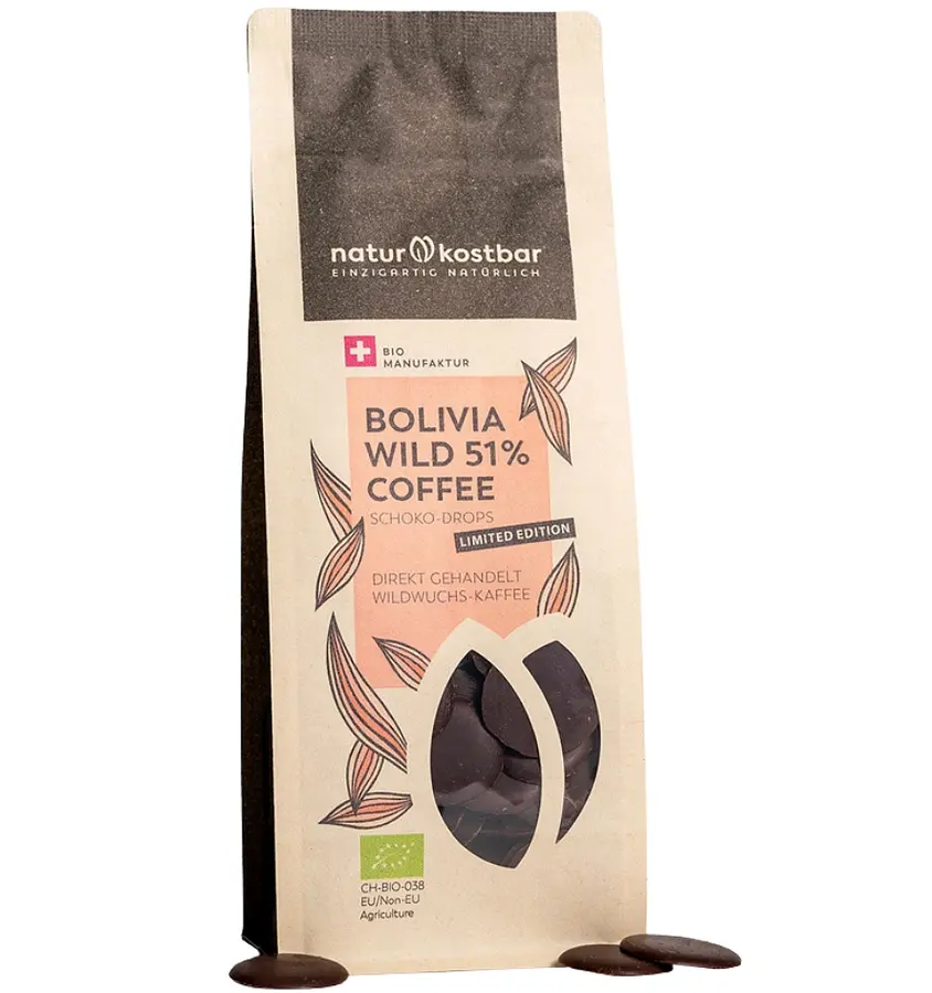 Pépites de chocolat Bolivia Wild 51% Café Bio