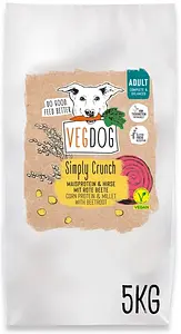 VEGDOG Trockenfutter Simply Crunch, 5 kg