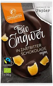 Ginger in Dark Chocolate Organic, 70 g