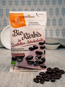Kürbiskerne in Zartbitter-Schokolade Bio, 50 g