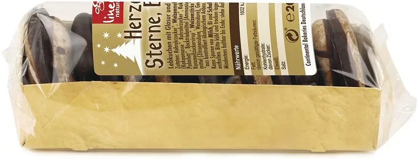 Pain d'épice (Lebkuchen) Etoiles, Cœur, Pretzel Bio
