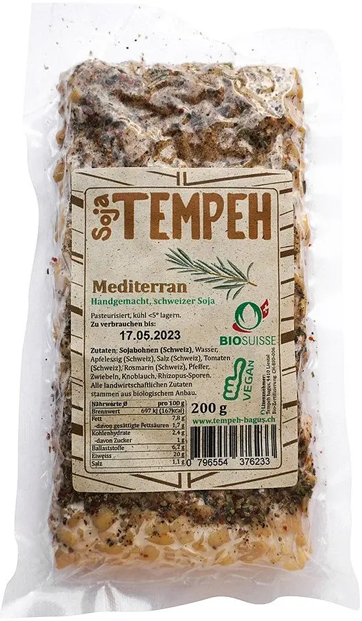 Soy Tempeh Mediterranean Organic