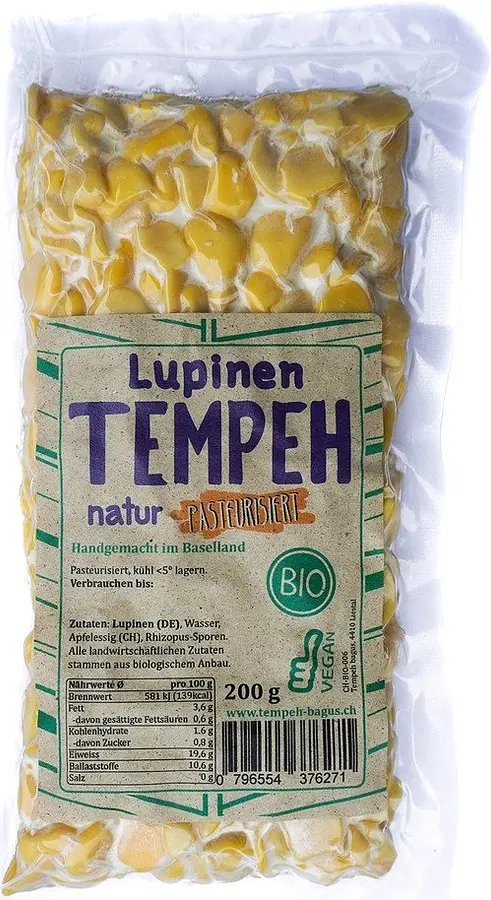 Tempeh aux lupins Nature pasteurisé Bio