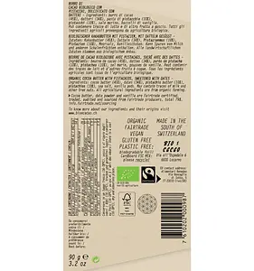 Dattelschokolade White Pistachio Tafel Bio, 90 g