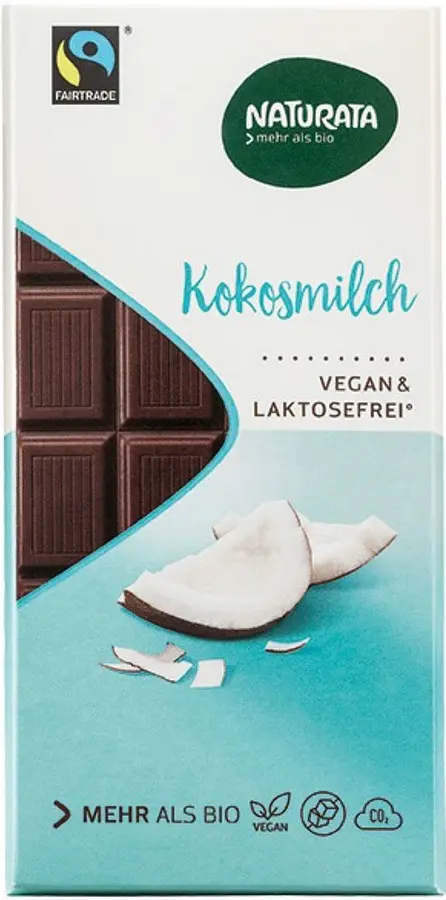 Tafel Schokolade mit Kokosmilch Bio