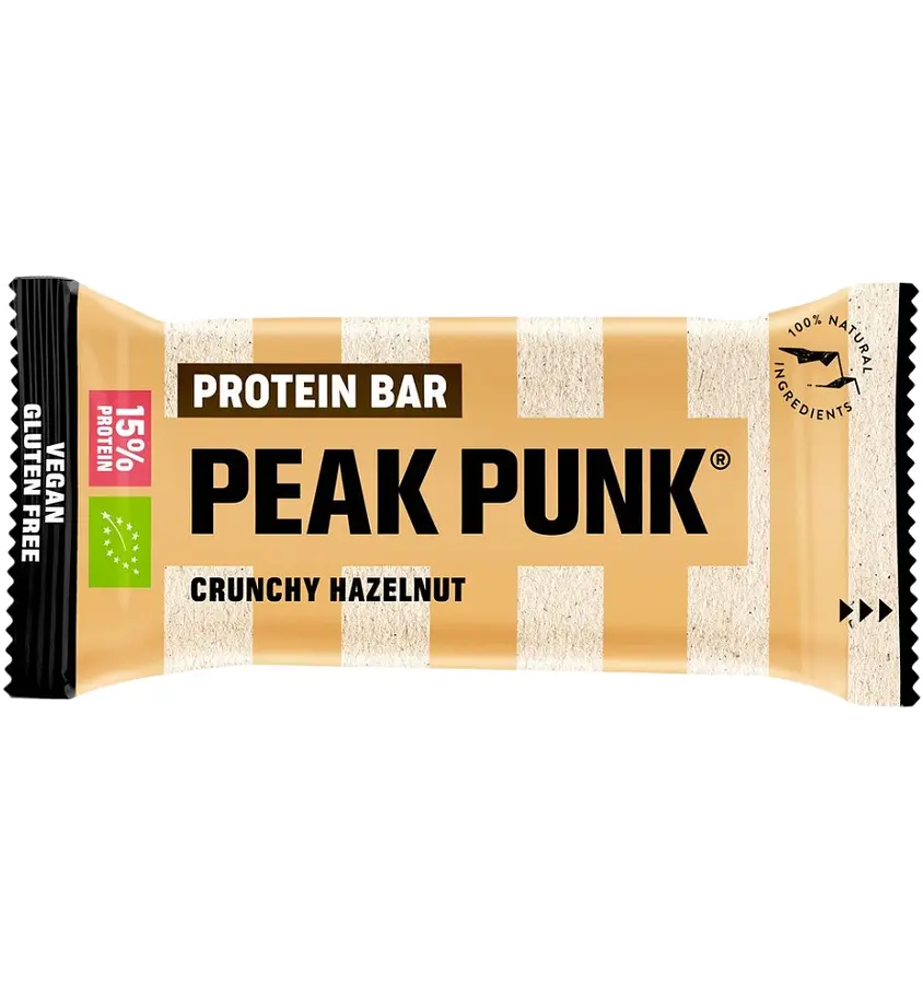 Peak Punk Protein Haferriegel Crunchy Hazelnut Bio