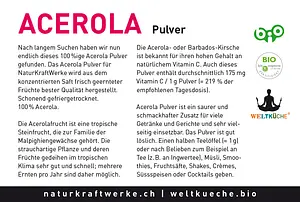 Acerola Powder Organic, 100 g