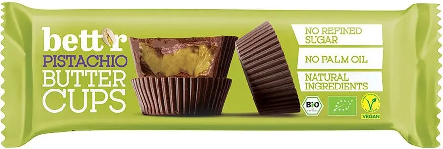 Bett'r Pistachio Butter Cups Bio