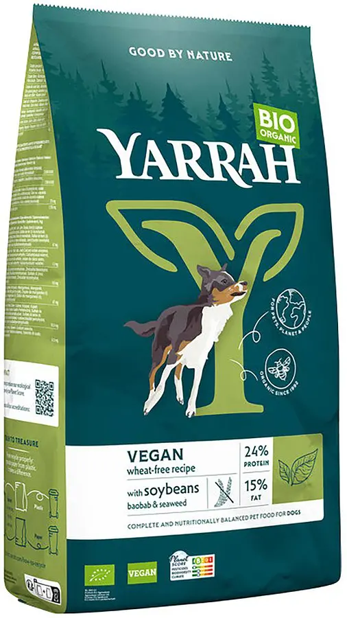 Yarrah Chien Croquettes sans céréales Vegan Bio