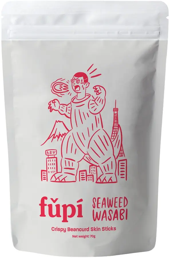 Fupi Tofu-Chips Seetang-Wasabi Flavour