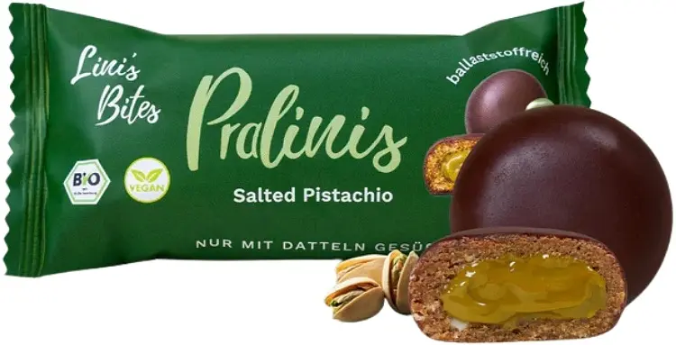 Pralinis Lini's Bites Salted Pistachio Bio