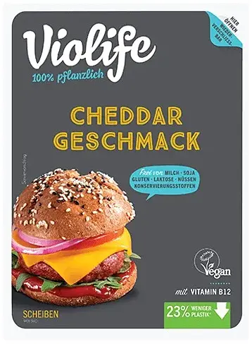 Violife en Tranches alternative vegan au Cheddar