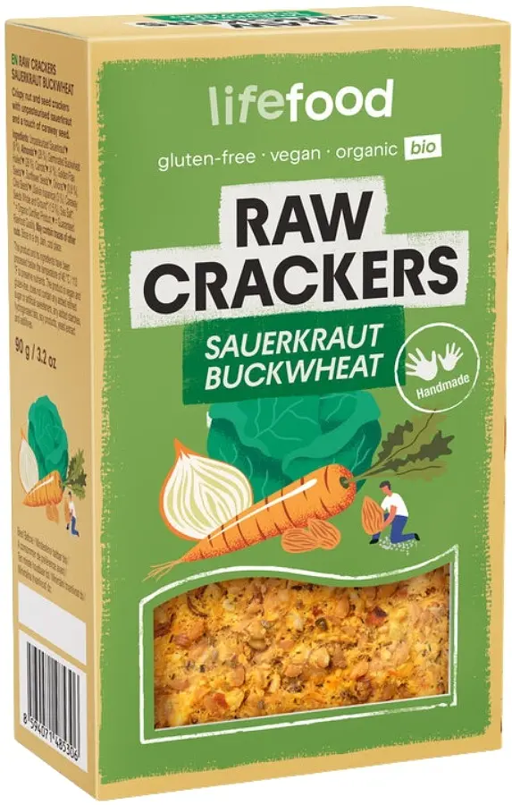 Cracker Sauerkraut Buckwheat Raw Organic