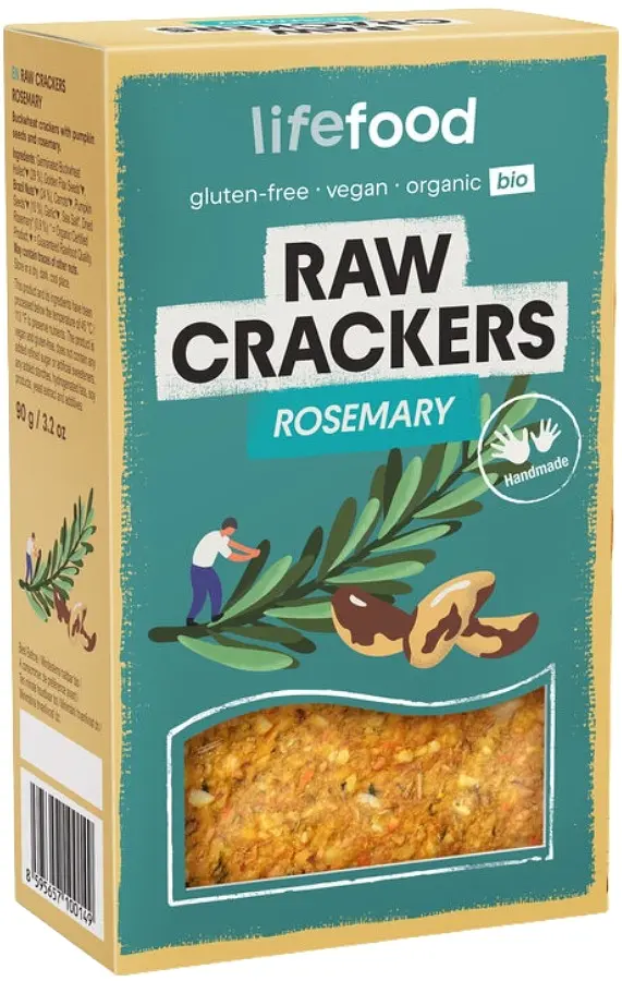 Cracker Rosemary Raw Organic