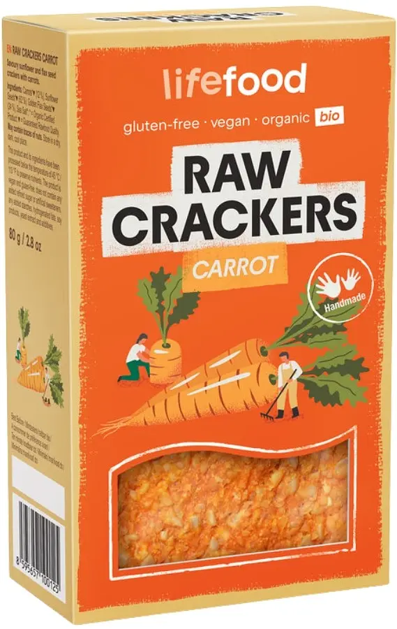 Cracker Carrot Raw Organic
