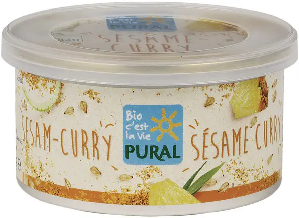 Spread with curry sesame Organic
