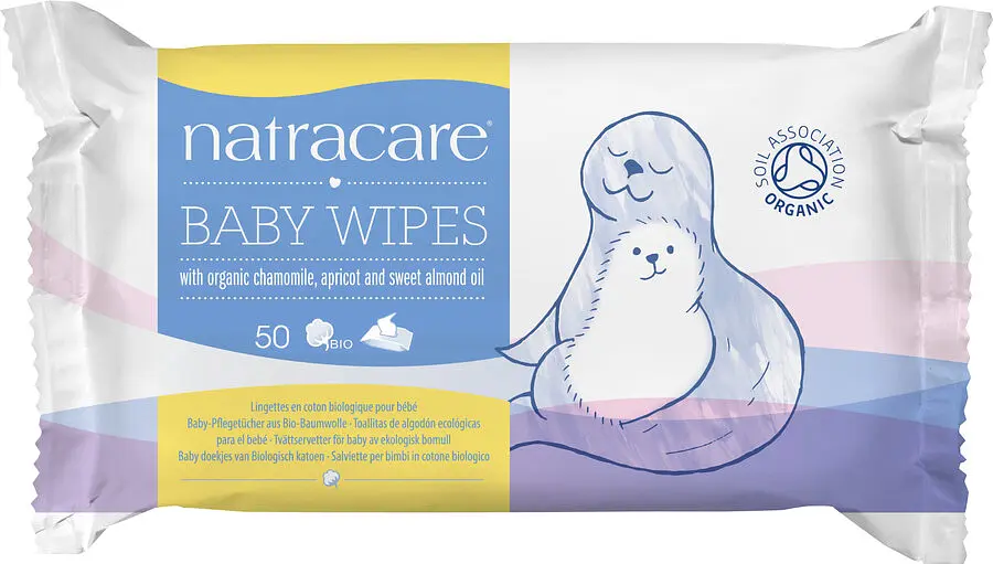 Organic Baby Wipes, 50 pcs