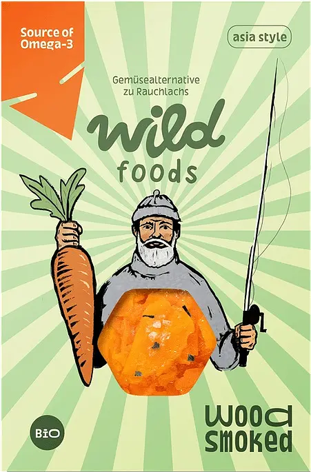 Wood Smoked Vegane Alternative zu Lachs Asian Style Bio