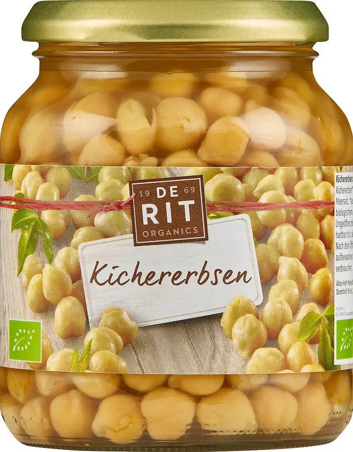 Chickpeas Glas Jar Organic