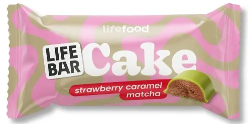 Lifebar Cake Erdbeer Karamell Matcha Bio