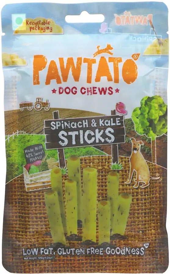 Benevo Kauspass Spinat / Kale Pawtato Sticks