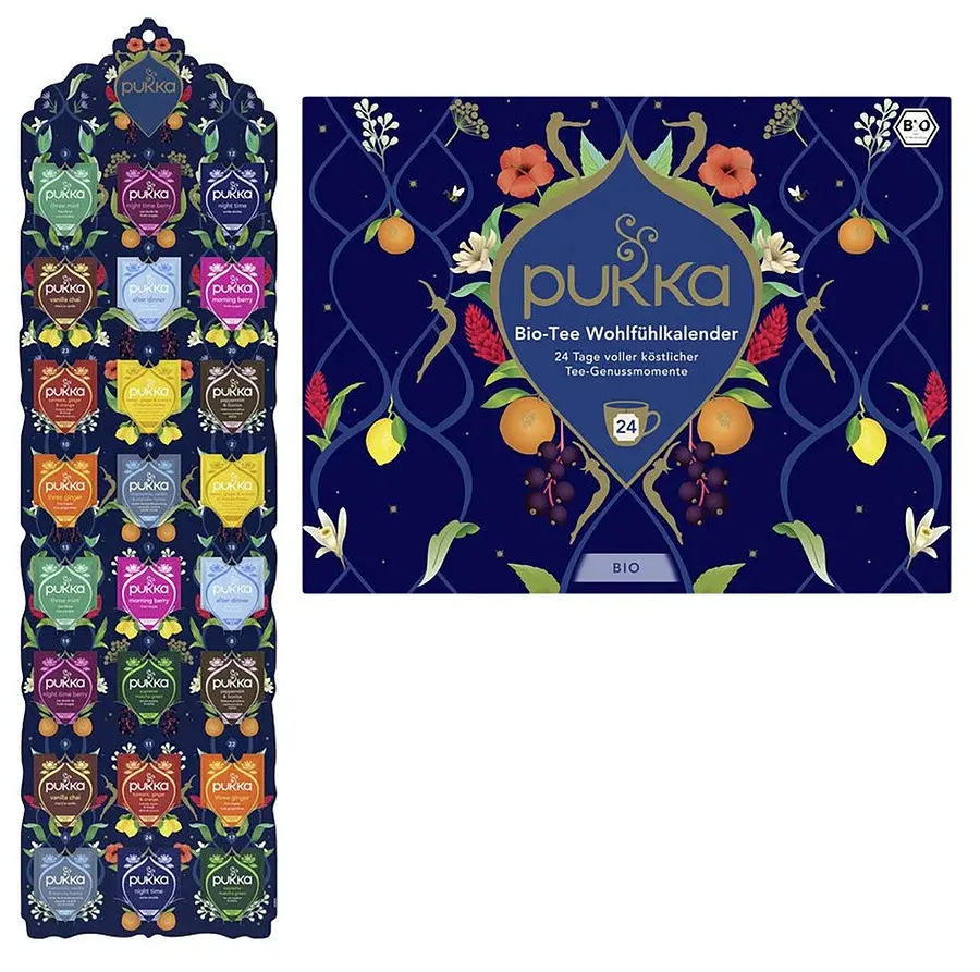 Calendrier Réconfortant – Assortiment de Thés Bio