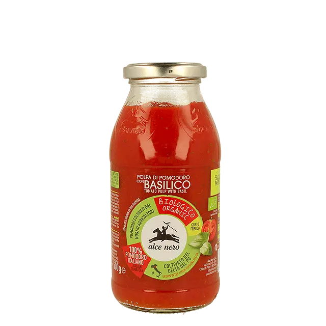 Tomaten Pulpe mit Basilikum Bio