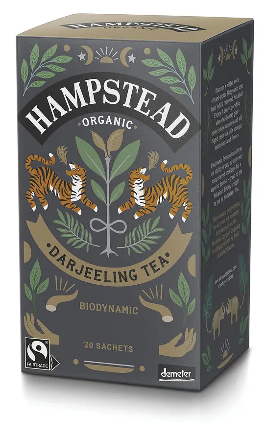 Schwarztee Darjeeling Teebeutel Demeter
