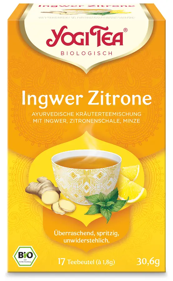 Ingwer Zitrone Teebeutel Bio